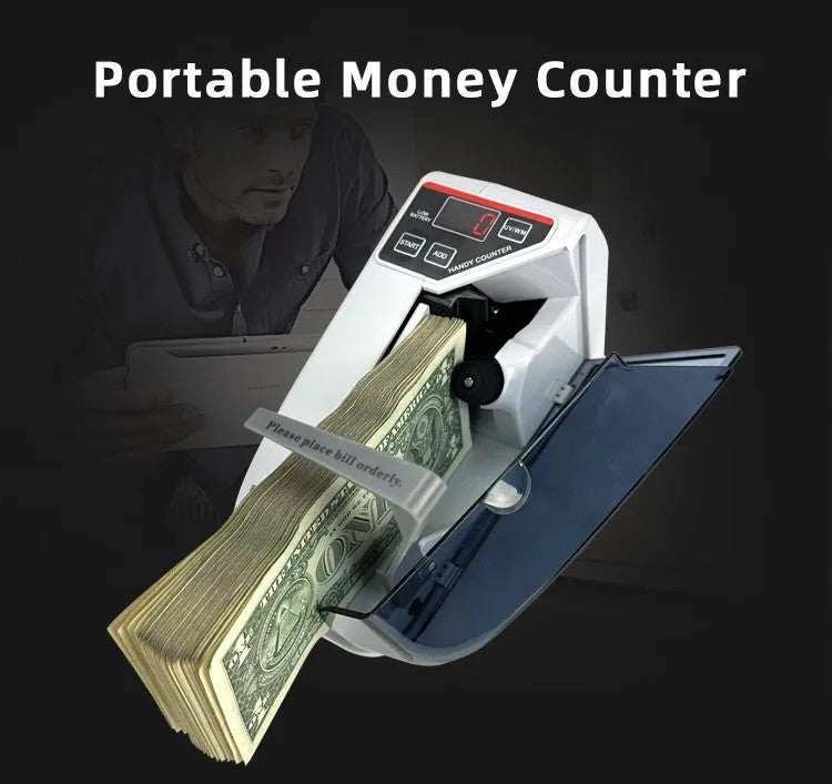 V30 with UV Light Portable Mini Handy Bill Cash Note Counting Machine
