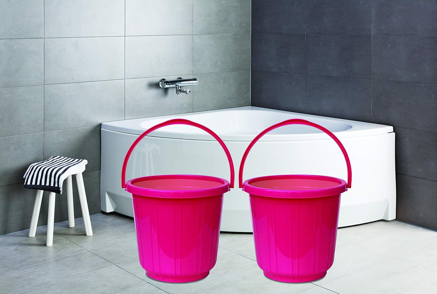 PRINCEWARE Plastic Super Delux Bucket
