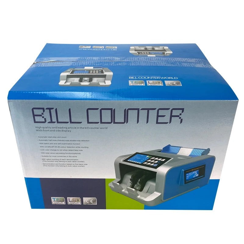 1100D2 Money Counting Machine Multi Currencies, Cash Detector
