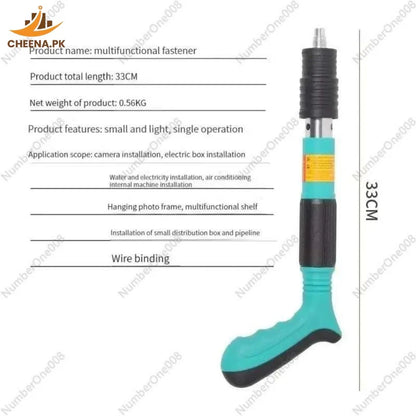 Heavy-Duty Concrete Nail Gun Kit with 10 Free Nails