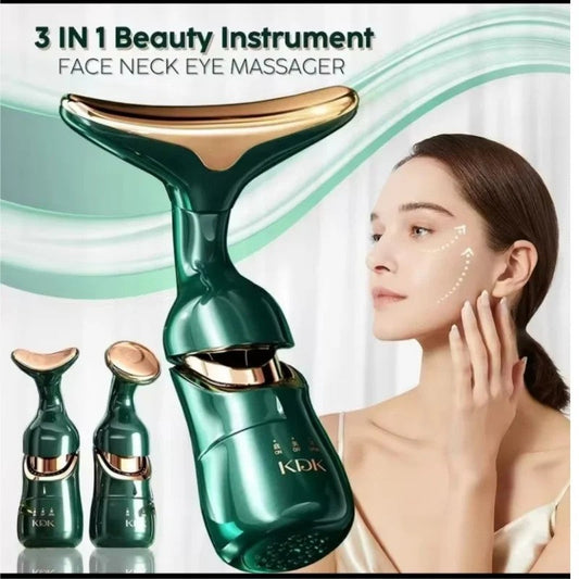 3 In 1 Facial Lifting Device Neck Facial Eye Massage Face Slimmer EMS Beauty Skin
