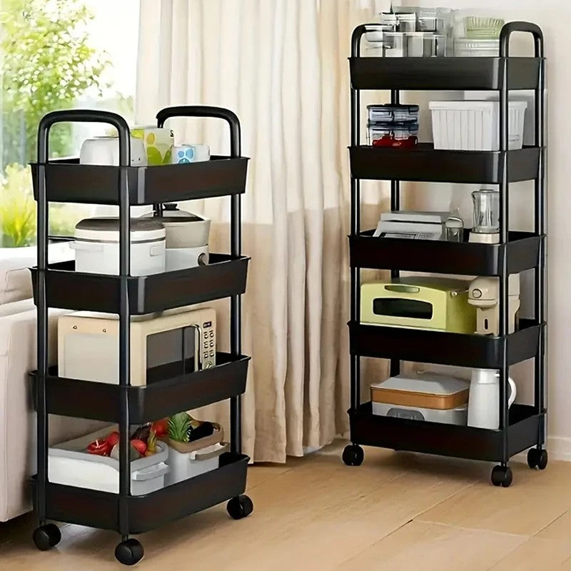 5 layer Household Rolling Small Cart Storage Rack