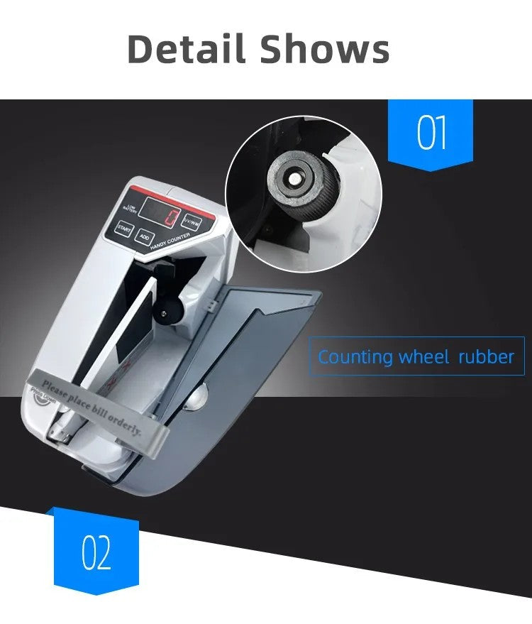 V30 with UV Light Portable  Mini Handy Bill Cash Note Counting Machine