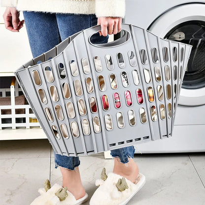 Modern Foldable Laundry Hamper High-capacity Portable Dirty Clothes Organizer Durable Laundry Basket