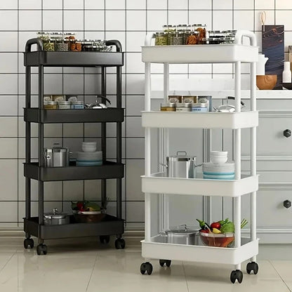 5 layer Household Rolling Small Cart Storage Rack