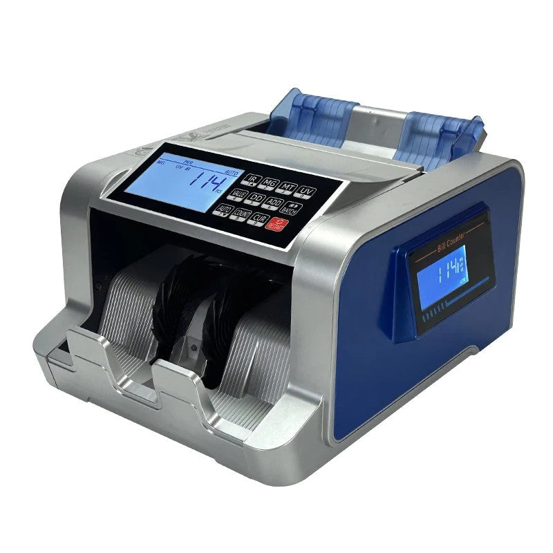 1100D2 Money Counting Machine Multi Currencies, Cash Detector