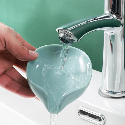 Leaf Shape Soap Holder Drain Soap Box Holder Bathroom