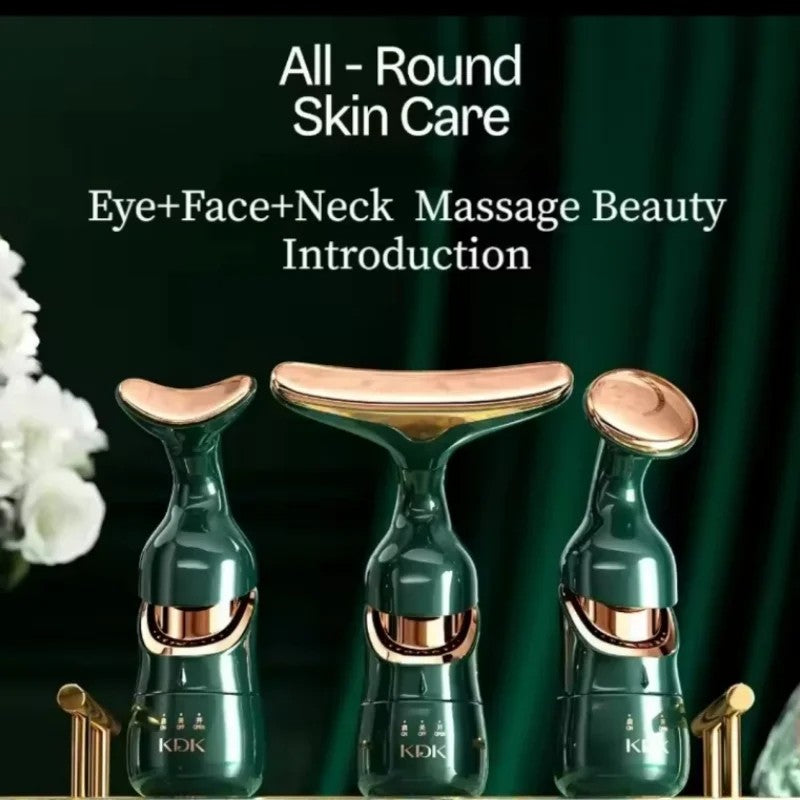 3 In 1 Facial Lifting Device Neck Facial Eye Massage Face Slimmer EMS Beauty Skin