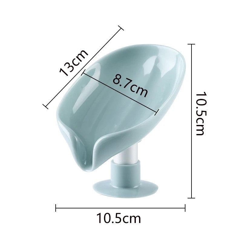 Leaf Shape Soap Box Drain Soap Holder Box Bathroom Accessories Toilet