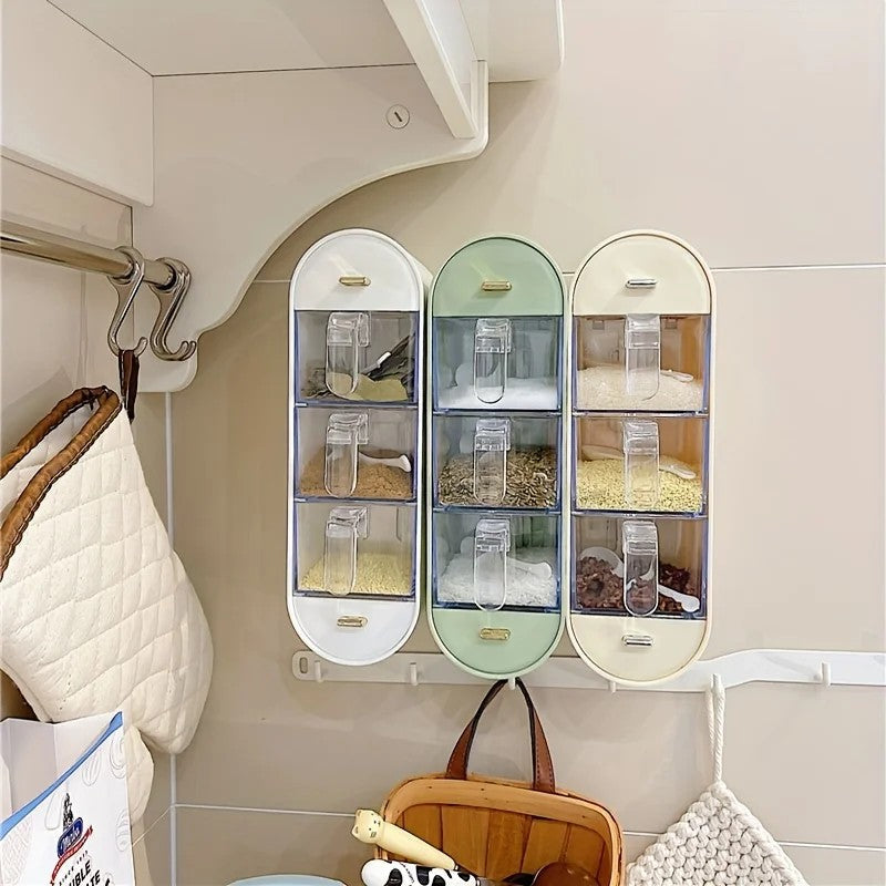 AJF Spice jar wall mounted