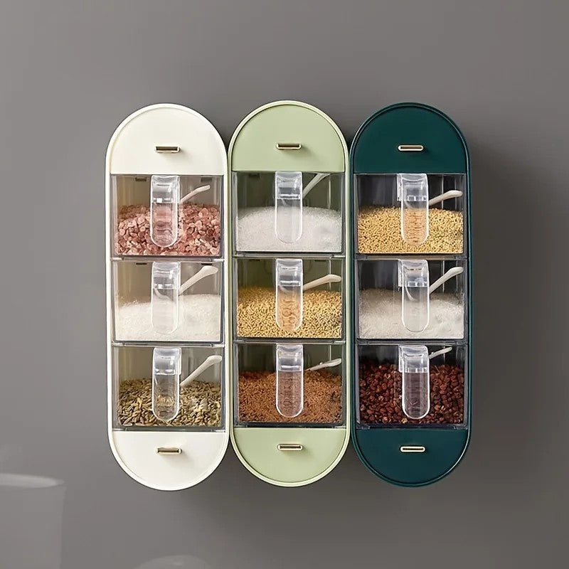 AJF Spice jar wall mounted