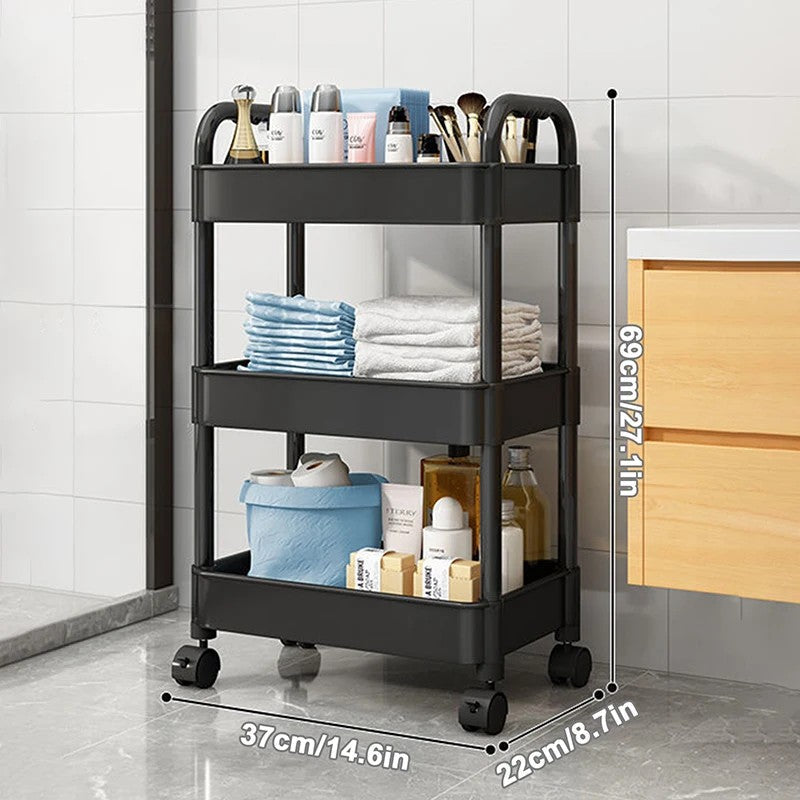 5 layer Household Rolling Small Cart Storage Rack