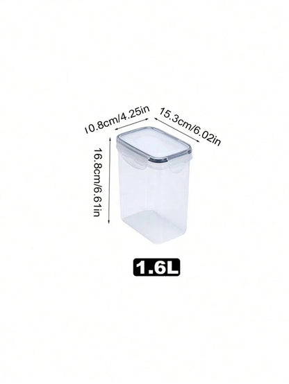 1/3/5/7pcs Food Storage Jars Reusable Plastic Food Sealed Jars
